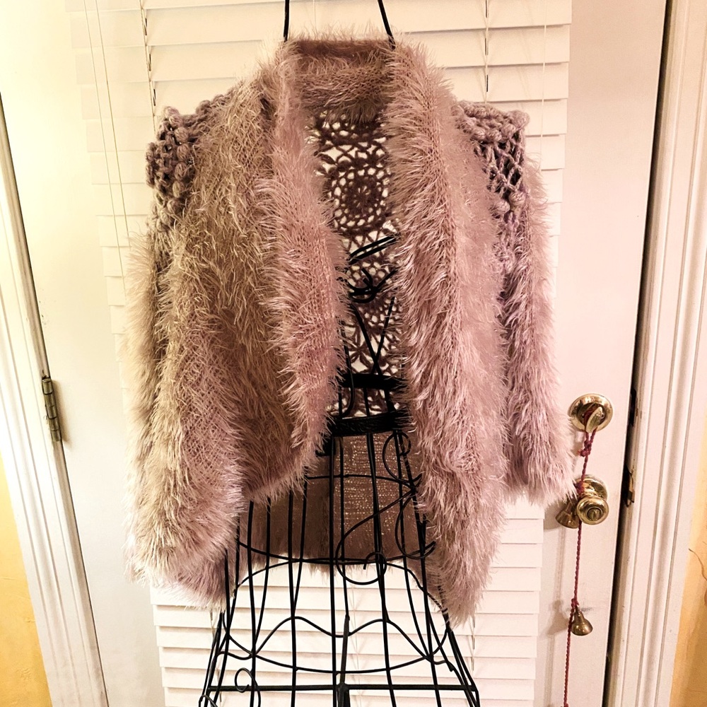 Emma G Crochet/Mohair shrug